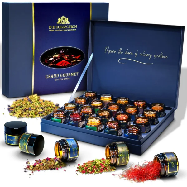Open Grand Gourmet set box — 20 premium spices