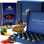 Geschenkset Grand Gourmet, 20 Gewürze — Gläschen, Gewürze und Verpackung