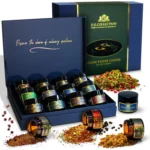 Gift set of 12 spices Veggie Fusion Cuisine by D.E.Collection.