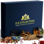 D.E.Collection dāvanu kaste un garšvielas no „Gourmet Gastronomy“ komplekta.