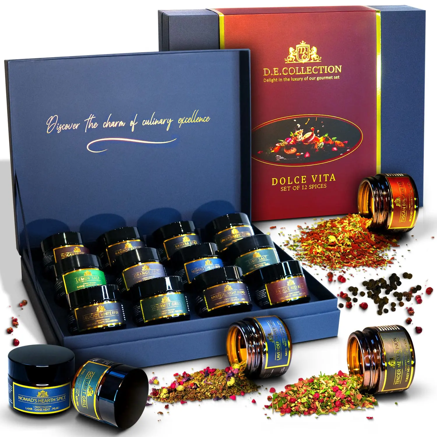 Dolce Vita — 12-spice gift set. Dolce Vita 12-spice gift set by D.E.Collection.