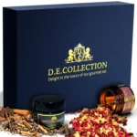 Gift box by D.E.Collection with spices from the Gourmet Sweets & Coffee set.