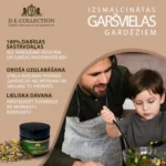 Tēvs un dēls gatavo salātus; D.E.Collection garšvielas — ģimenes gatavošana ar dabīgām sastāvdaļām.