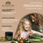 Mama su dukra ruošia daržoves; „D.E.Collection“ prieskoniai — 100 % natūralūs ingredientai ir rūpestingai parinkta dovana.